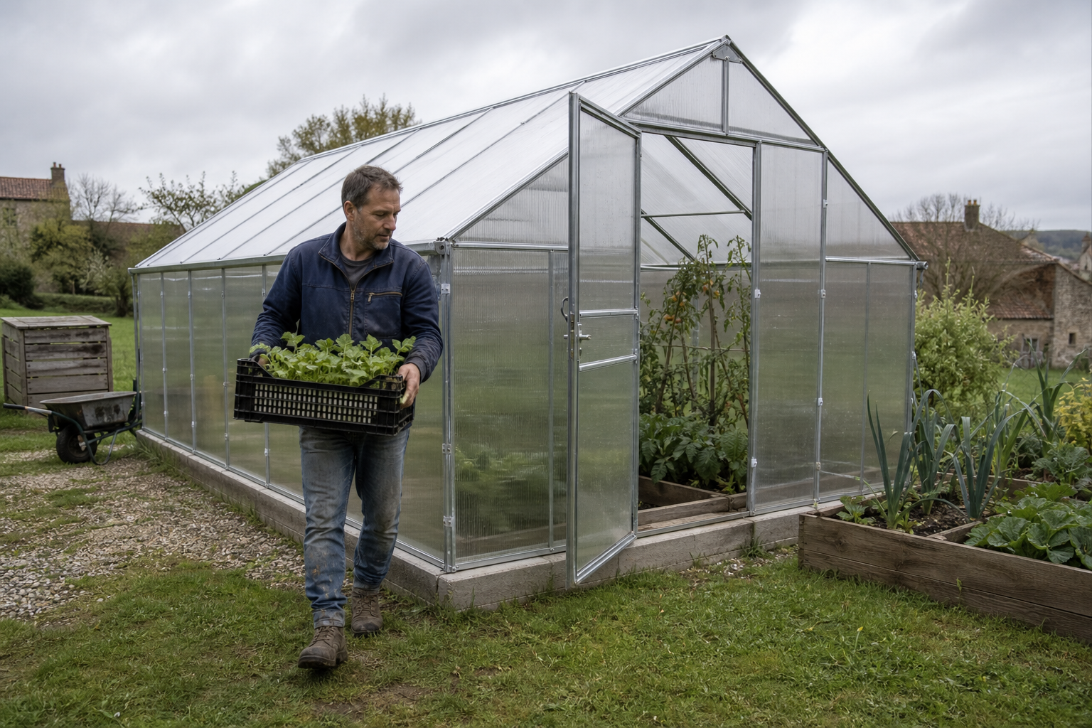 Serres de jardin en polycarbonate Récoltes & Serres Image