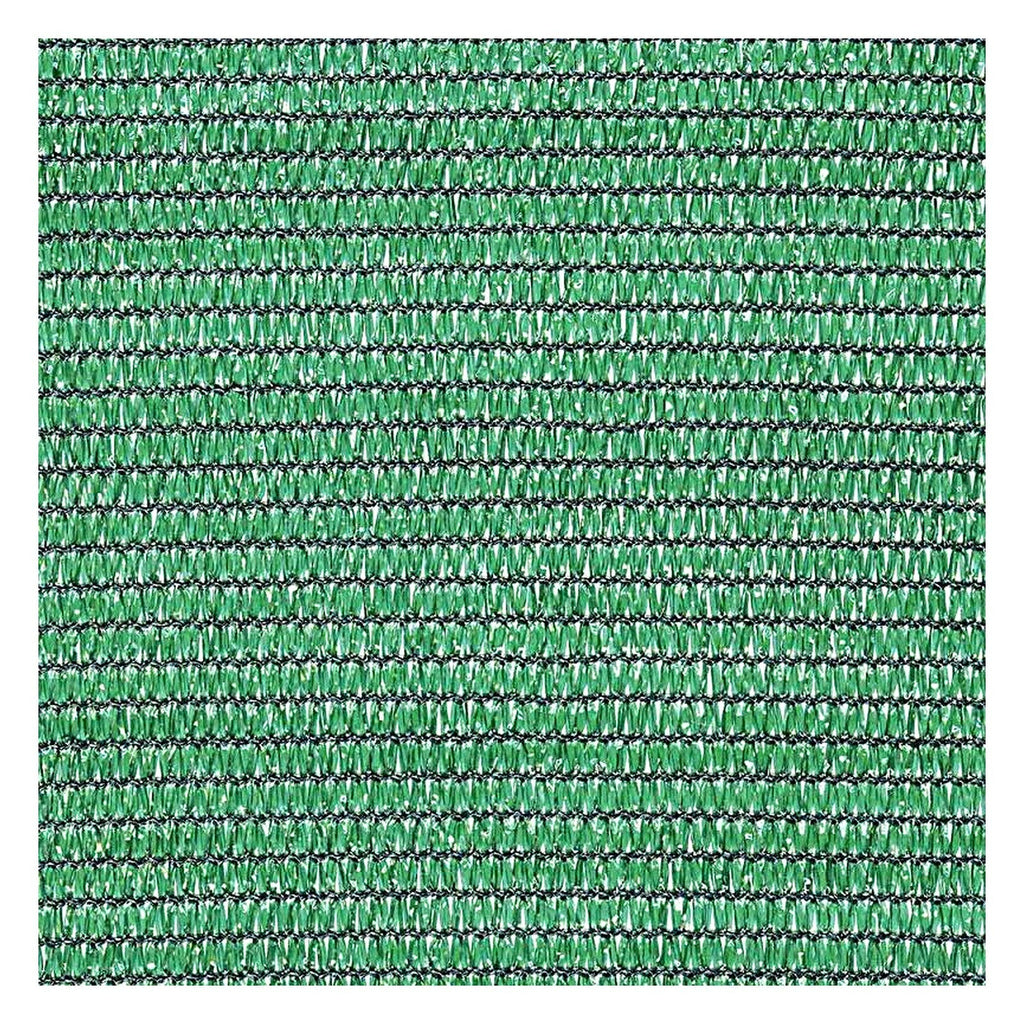Détail de la maille tissée verte de la toile d'ombrage 90 g/m²