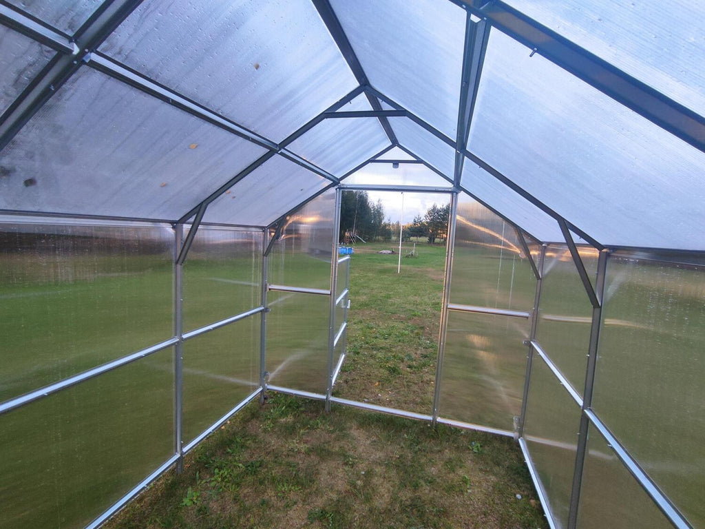 Serre de jardin polycarbonate double pente – L'Atelier