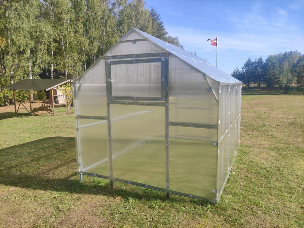 Serre de jardin polycarbonate double pente – L'Atelier