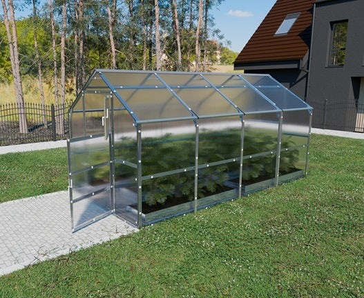 Serre de jardin polycarbonate double pente – L'Atelier