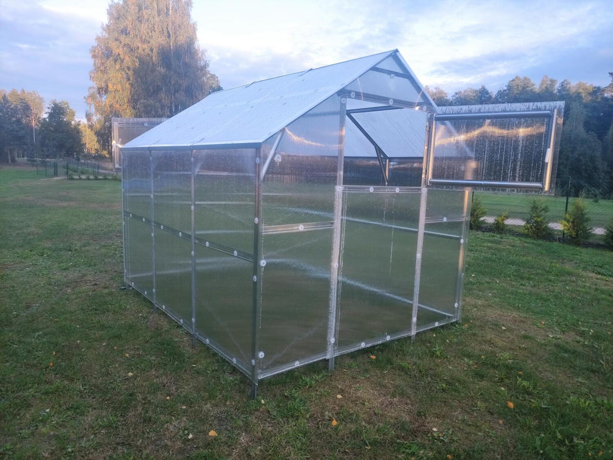 Serre de jardin polycarbonate double pente – L'Atelier