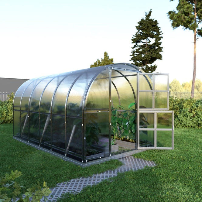 Serre de jardin polycarbonate arquée – L'Authentique
