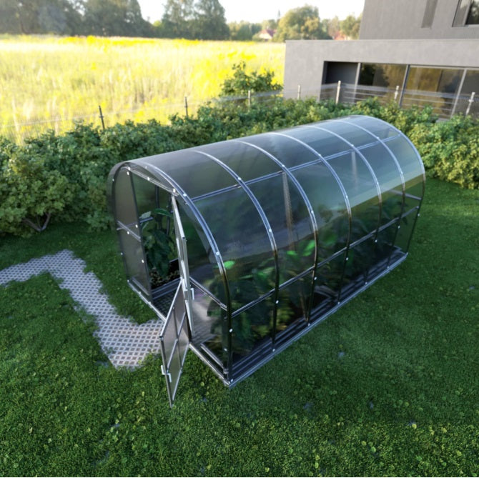 Serre de jardin polycarbonate arquée – L'Authentique