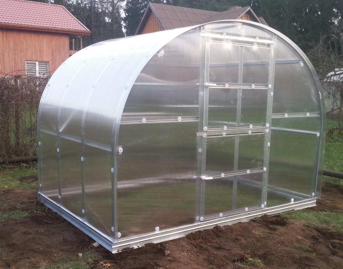 Serre de jardin polycarbonate arquée – L'Authentique