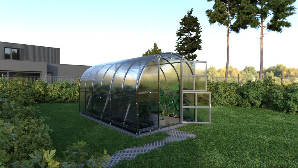 Serre de jardin polycarbonate arquée – L'Authentique