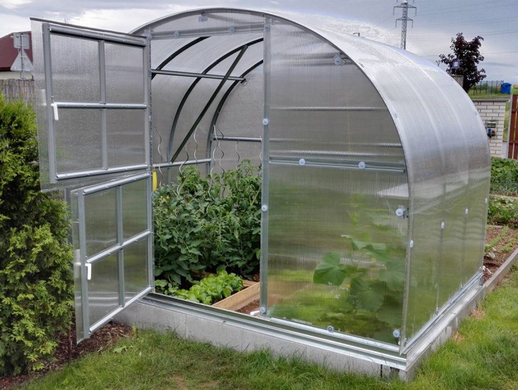 Serre de jardin polycarbonate arquée – L'Authentique