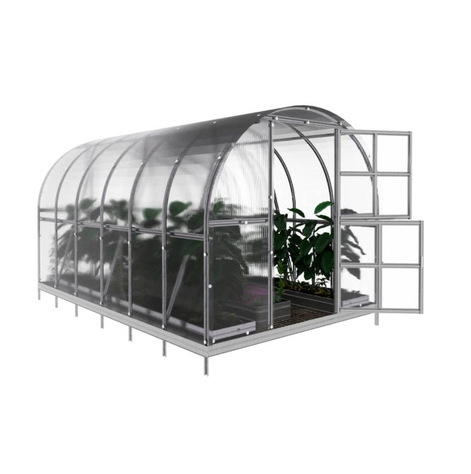 Serre de jardin polycarbonate arquée – L'Authentique