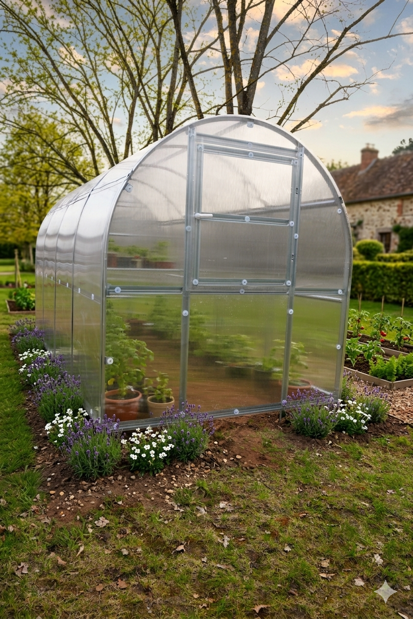 Serre de jardin polycarbonate compacte – L'Essentielle