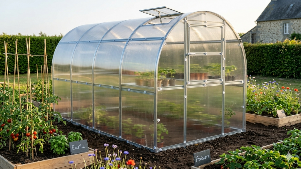 Serre de jardin polycarbonate compacte – L'Essentielle